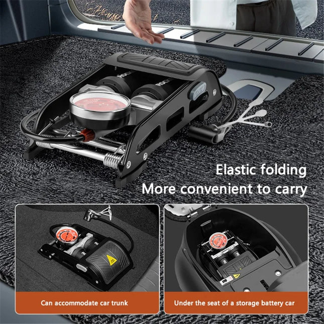 2527 Hochdruck-Fußpumpe ROCKBROS 160PSI mit Manometer