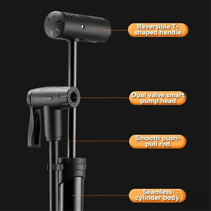 225Pompe à vélo avec manomètre