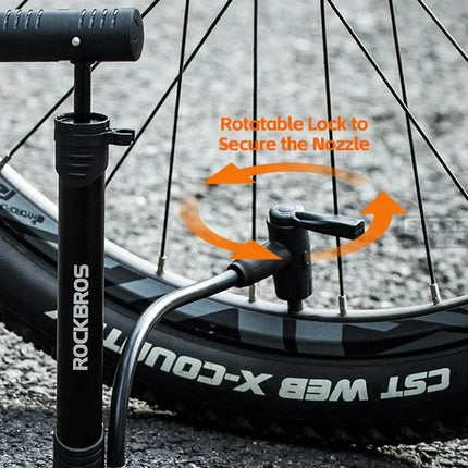 1040Pompe à vélo avec manomètre 120PSI Portable Gonflage FV / AV