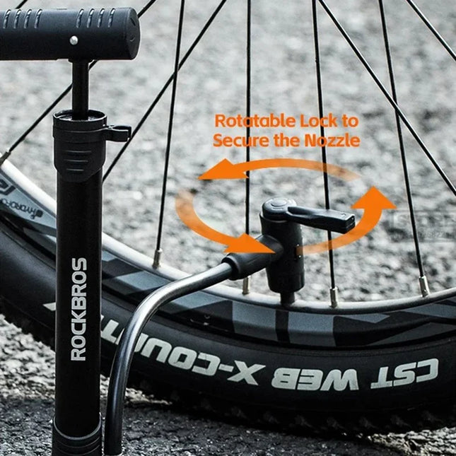 1040Pompe à vélo avec manomètre 120PSI Portable Gonflage FV / AV