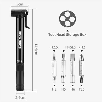 1871 Portable air pump for bike and electric bike 120 PSI