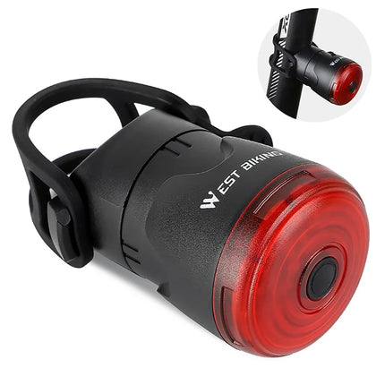 348Freno a luce intelligente per bicicletta con sensore 6 modalità impermeabile USB