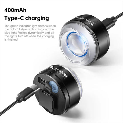 280Fanale posteriore per bicicletta intelligente con allarme luminoso colorato