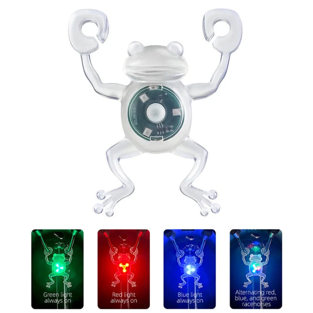 926Fanale Posteriore per Bicicletta a Forma di Rana Impermeabile Luce LED Colorata