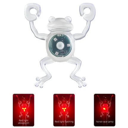 1137Feu Arrière de Vélo Forme Grenouille Étanche LED Lumière Rouge