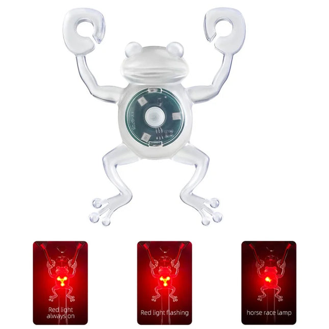 1137Feu Arrière de Vélo Forme Grenouille Étanche LED Lumière Rouge