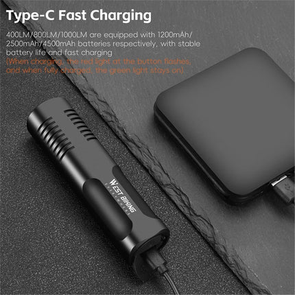 1128Phare avant de vélo lumineux 1000LM en alliage d&amp;#39;aluminium