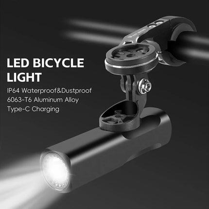 967 Bicycle Front Light 800LM in Aluminum Alloy - Black