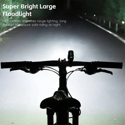 967 Bicycle Front Light 800LM in Aluminum Alloy - Black
