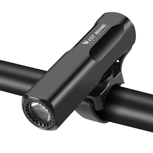 1063Phare avant de vélo lumineux 400LM en alliage d&amp;#39;aluminium  - Noir