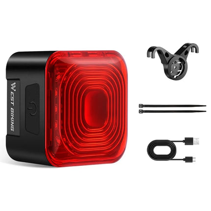 556 Smart Bicycle Rear Light, Brake Detection, Battery Display