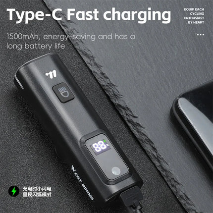 610 Intelligent Front Bike Light with Light Detection 400 Lumens