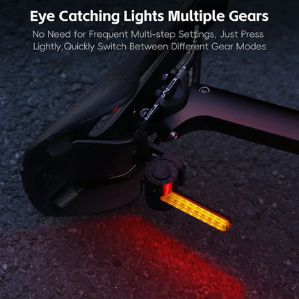 1691Luz Trasera de Bicicleta Inteligente con Detección de Frenado