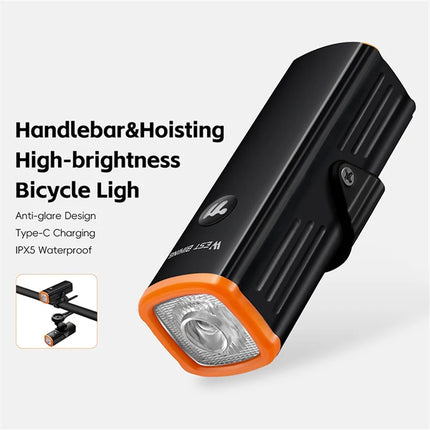 Éclairage avant de vélo pour conduite nocturne en aluminium