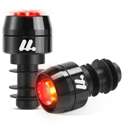 Pereche de lumini LED de avertizare pentru ghidonul bicicletei