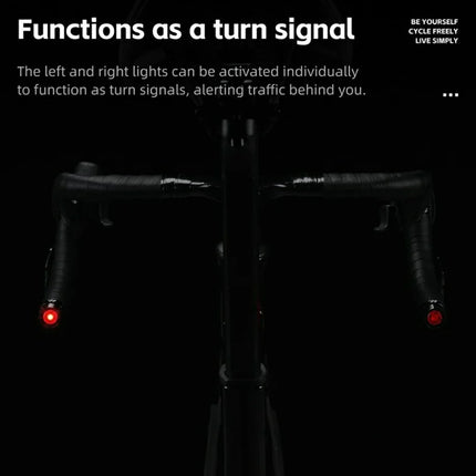 Pereche de lumini LED de avertizare pentru ghidonul bicicletei