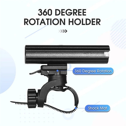 1570Lampe de vélo rechargeable USB étanche, affichage de batterie