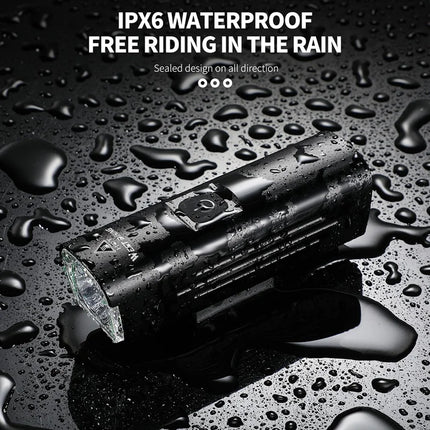 403 Mountain bike headlight 1300LM, USB rechargeable flashlight