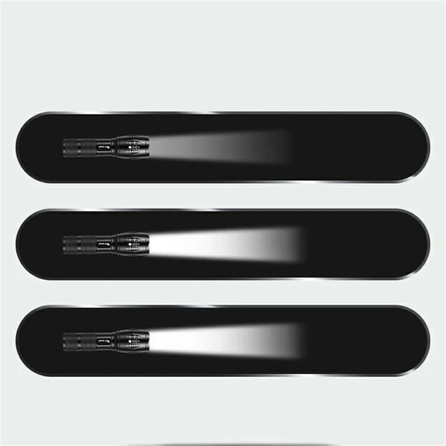 377Lampe torcia anteriore per bicicletta, 3 modalità, super luminosa, zoom retrattile