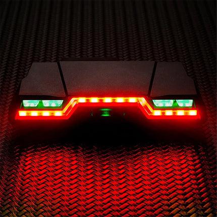 381Fanale posteriore per bicicletta senza fili RC ricaricabile a flusso continuo