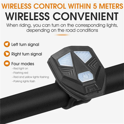 232Feu arrière LED WEST BIKING YP0701313 avec clignotants et télécommande