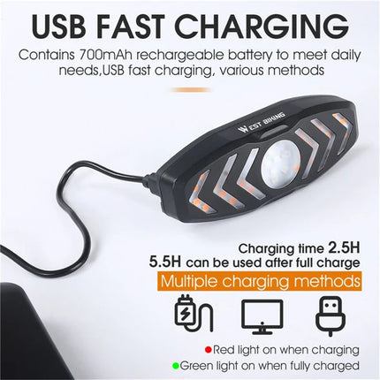 232Feu arrière LED WEST BIKING YP0701313 avec clignotants et télécommande