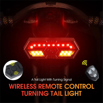 940 LED bike rear light, flashing bike horn with remote control