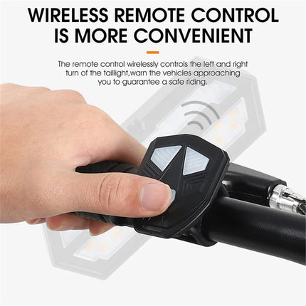 940 LED bike rear light, flashing bike horn with remote control