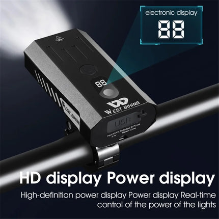 1673 Ultra-bright powerful 800 Lumen bike lamps, 5 lighting modes Black