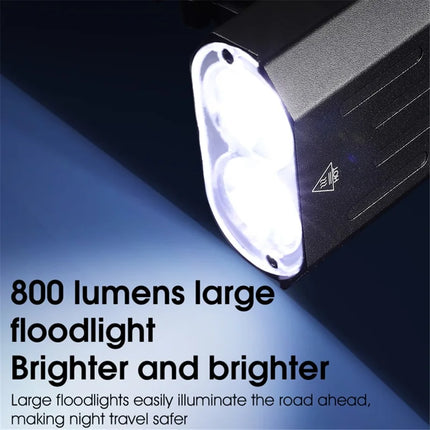 1673 Ultra-bright powerful 800 Lumen bike lamps, 5 lighting modes Black