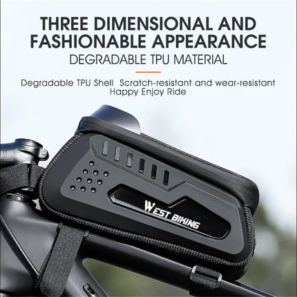 805 Borsa da trasporto con guscio rigido per tubo superiore di bicicletta da corsa MTB 2L