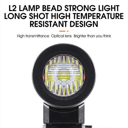 437Lampada anteriore per bici LED super luminosa ricaricabile, torcia - Nero