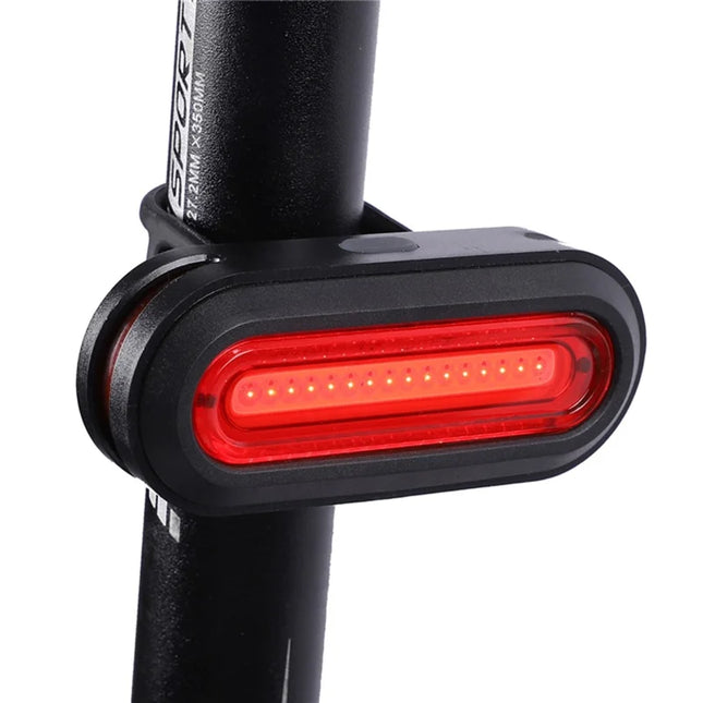 263Luz trasera de bicicleta recargable por USB, rotación de 360 grados, impermeable IPX5