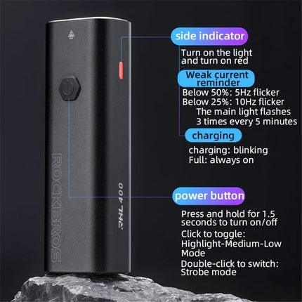 1551 Ultra-bright USB Rechargeable LED Bike Headlamp