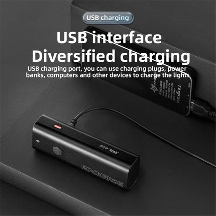 1551 Ultra-bright USB Rechargeable LED Bike Headlamp