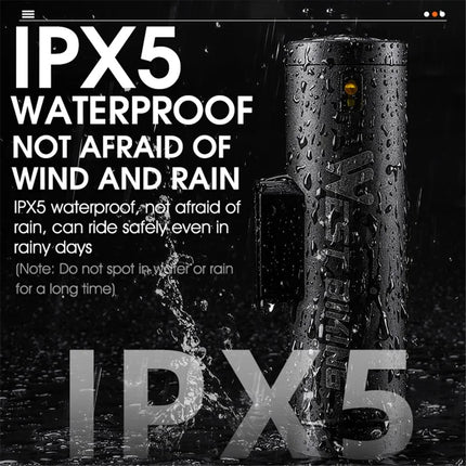 305 LED-Vorderlicht leuchtstark 500LM für Fahrrad Nachtradfahren - Silber