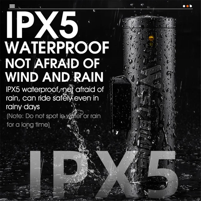 305 Bright LED Front Light 500LM for Night Cycling Bike - Silver