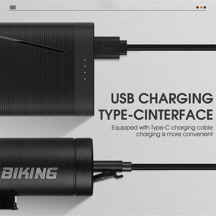 305 LED-Vorderlicht leuchtstark 500LM für Fahrrad Nachtradfahren - Silber