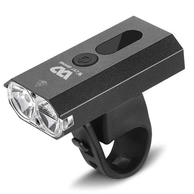 1305Lampe de poche de vélo à lumière forte extérieure, rotation à 360 degrés