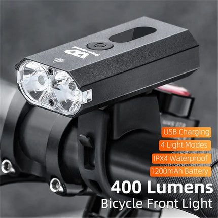 1305Lampe de poche de vélo à lumière forte extérieure, rotation à 360 degrés