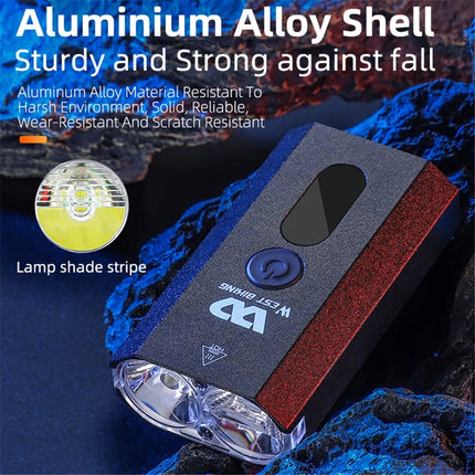 1305Lampe de poche de vélo à lumière forte extérieure, rotation à 360 degrés