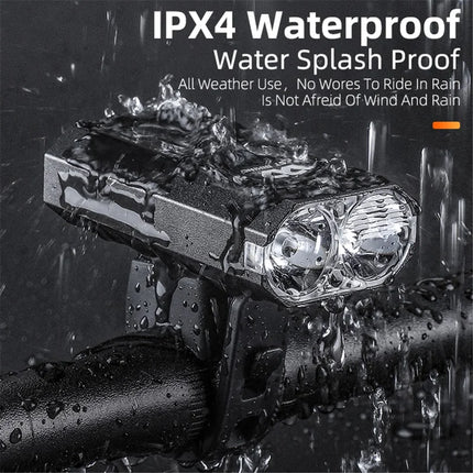 1305Lampe de poche de vélo à lumière forte extérieure, rotation à 360 degrés