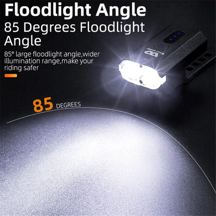 1305Lampe de poche de vélo à lumière forte extérieure, rotation à 360 degrés