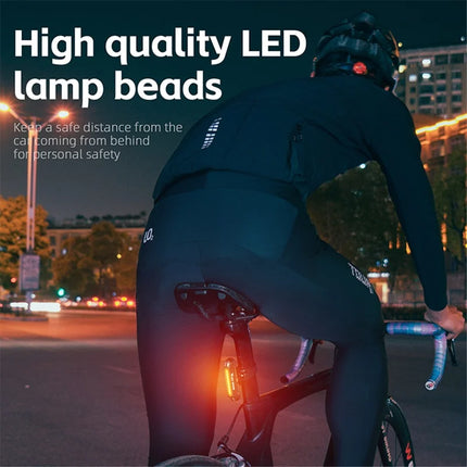 1066Feu arrière de vélo LED lumineux USB, lampe d&amp;#39;avertissement de cyclisme - T2
