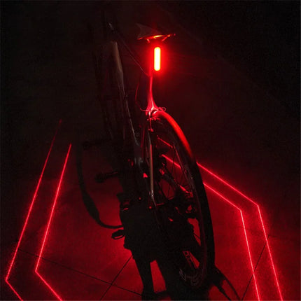 1154Lampe arrière de vélo à capteur de frein laser, 5 modes frein intelligent