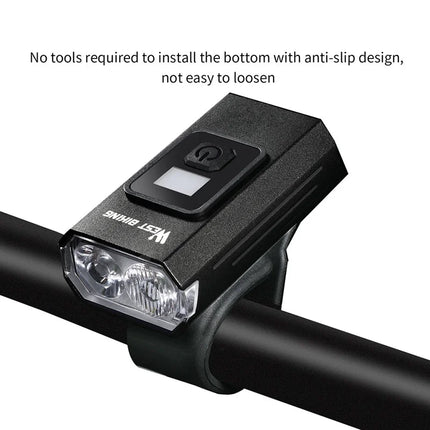 1009Phare  lumière avant de vélo à affichage numérique avec feu arrière