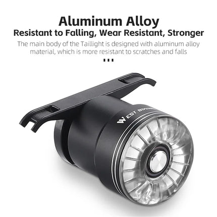 1220Feu arrière intelligent de vélo, capteur de frein - Transparent / Arc