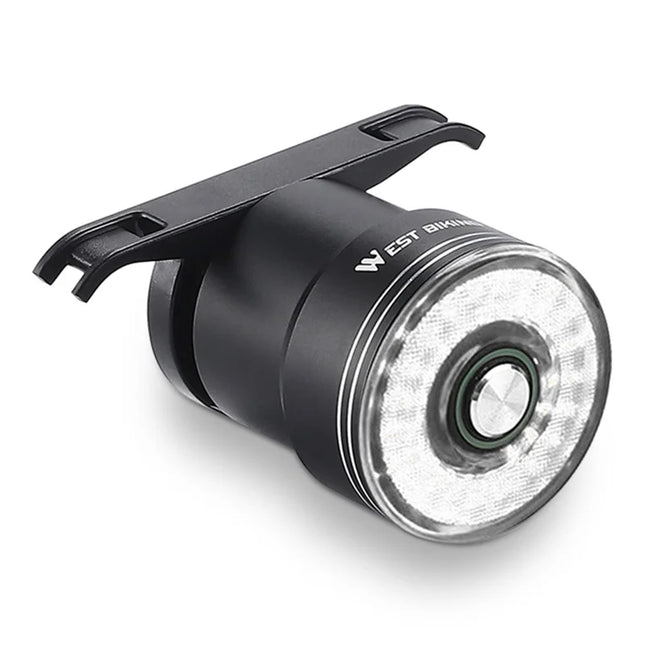 630Fanale posteriore intelligente per bicicletta, sensore di frenata - Trasparente / Piatto