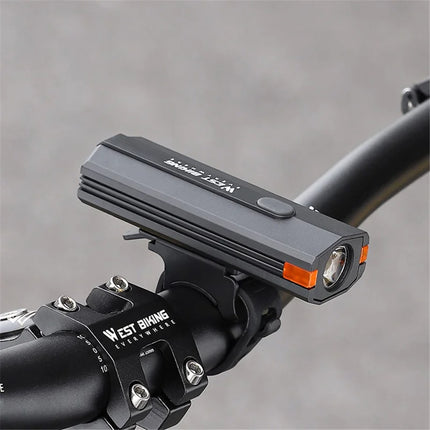 729Phare de vélo en plastique 400LM, torche de cyclisme de nuit  - Noir