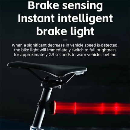 2497 Intelligentes Fahrrad-Rücklicht mit Bremslichtsensor